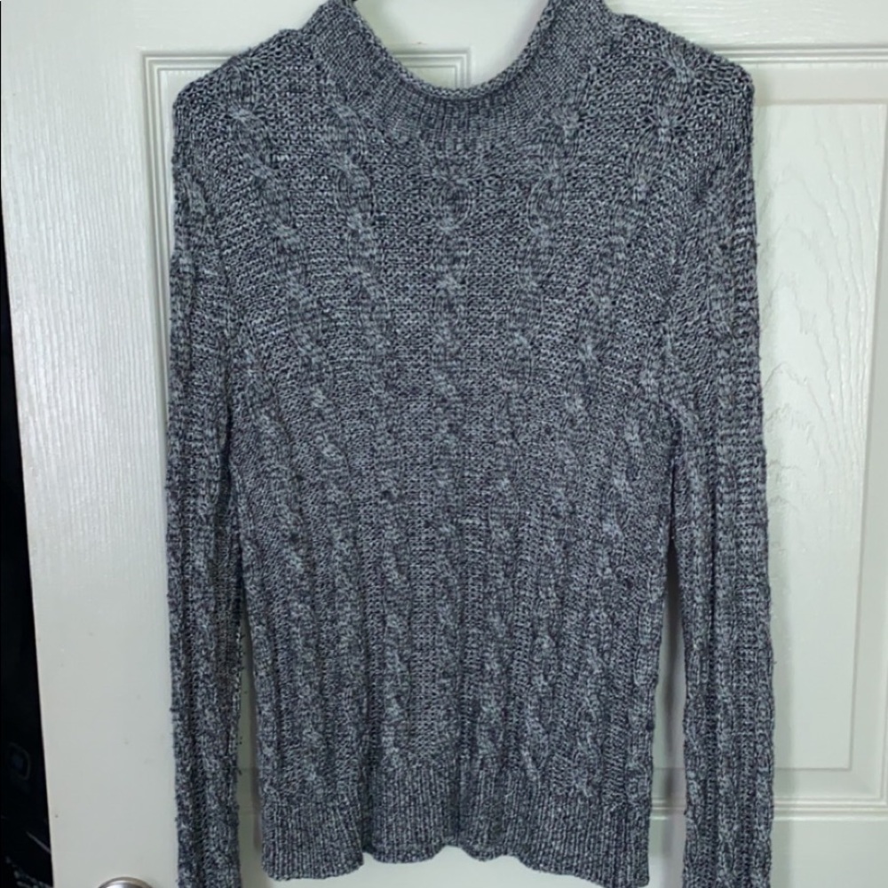Metallic silver sweater!